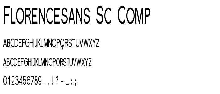 Florencesans SC Comp font